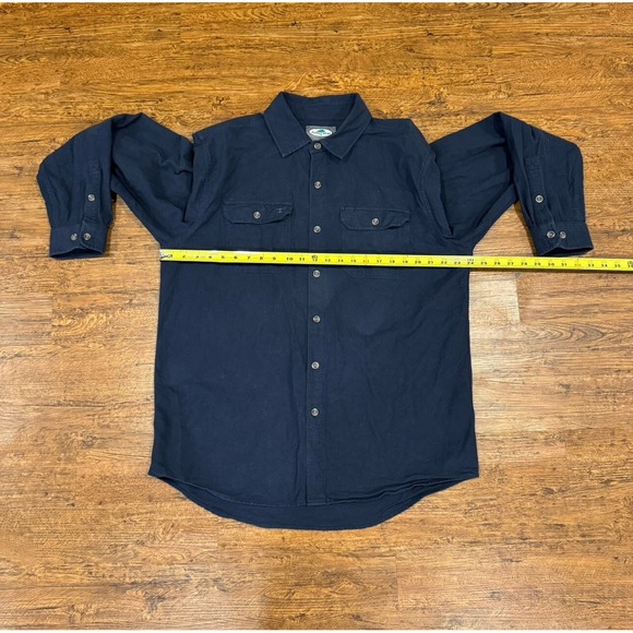 Arborwear Blue Timber Outdoor Hiking Work Button Up Chamois Flannel Shirt Men XL - Picture 8 of 9